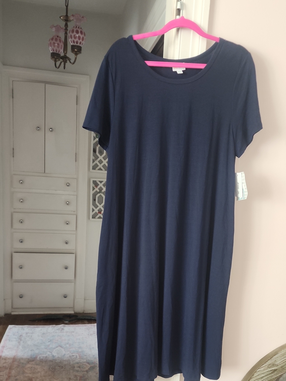 LuLaRoe Navy "Jessie" NWT Midi Dress